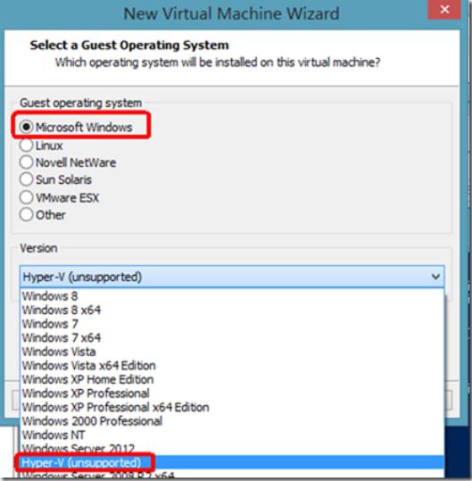 在VMware Workstation 9上运行Windows Server 2012 Hyper-V